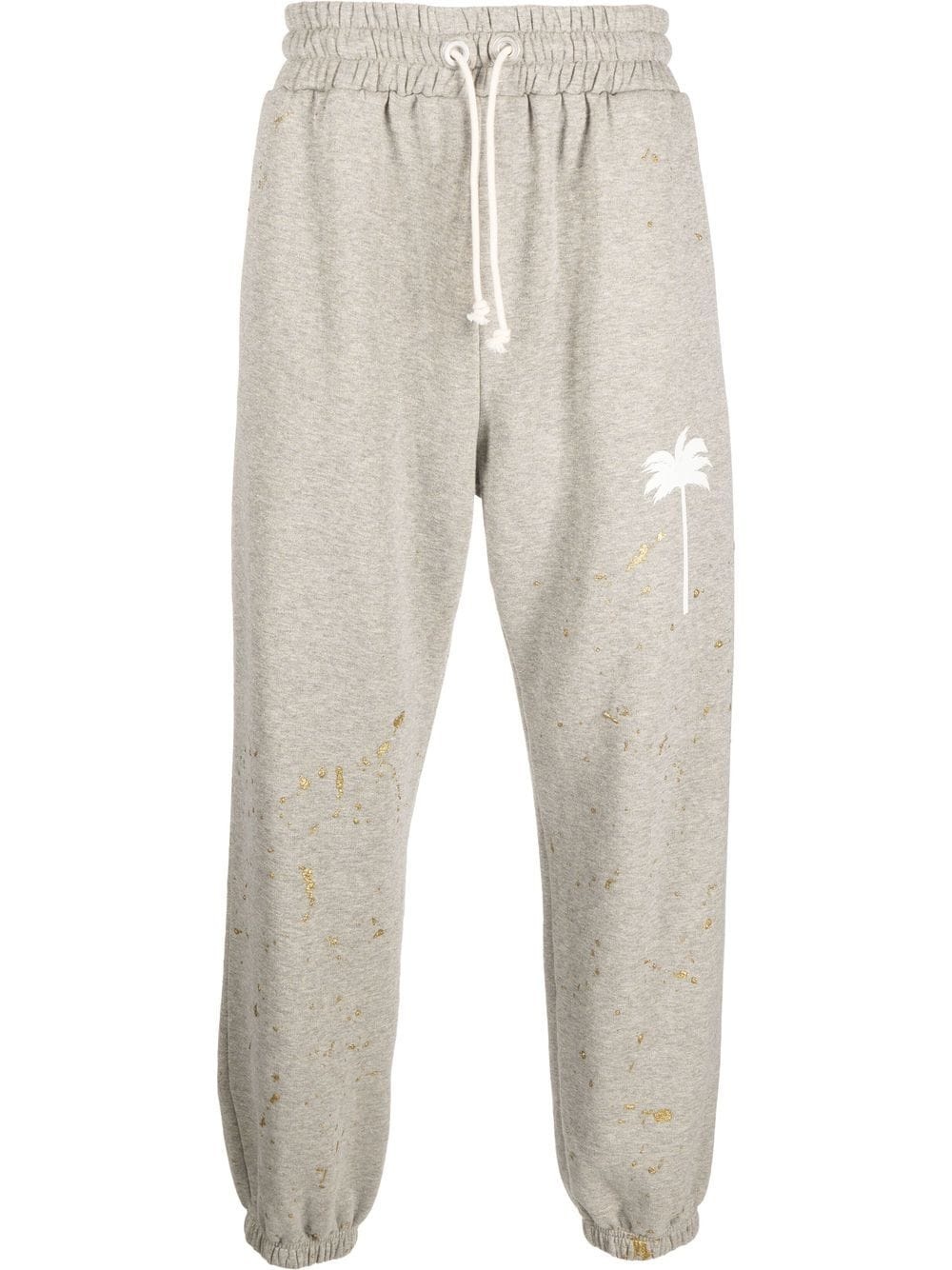 paint splatter track pants - 1