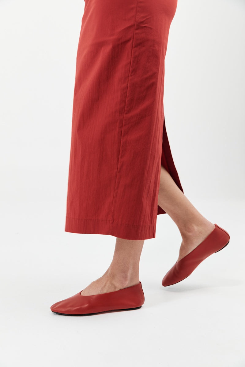 Soft Glove Ballet Flat - Rosso 4