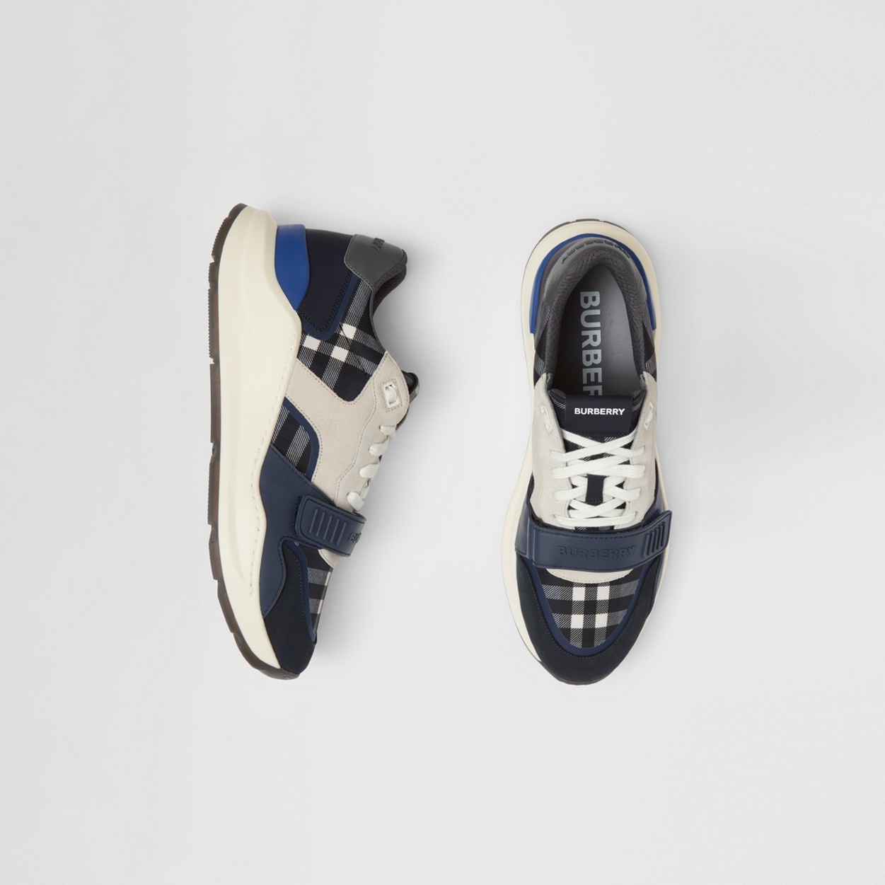 Nylon, Suede and Check Sneakers - 6