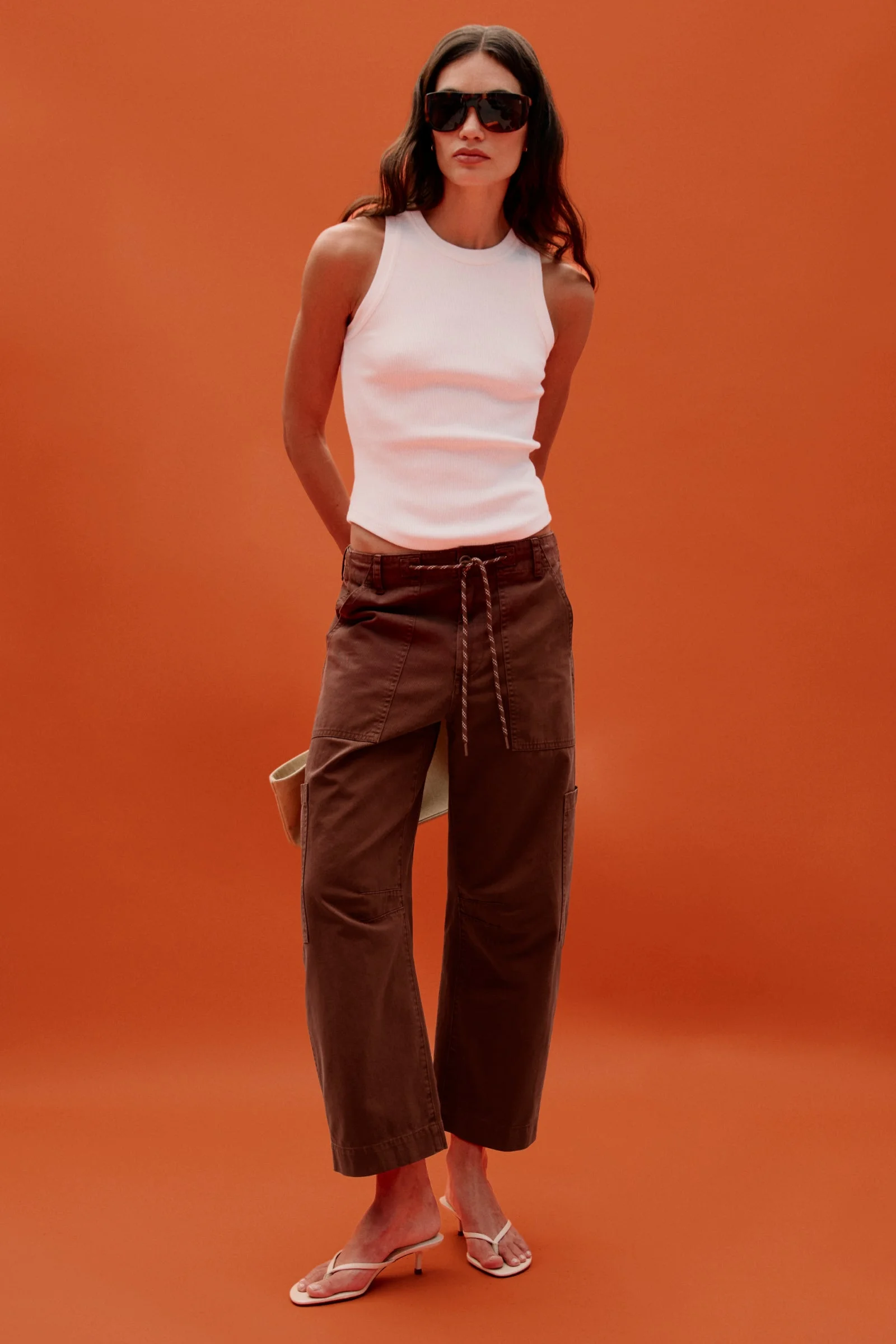 SABRINA CURVED UTILITY PANTS - LINDT - 1