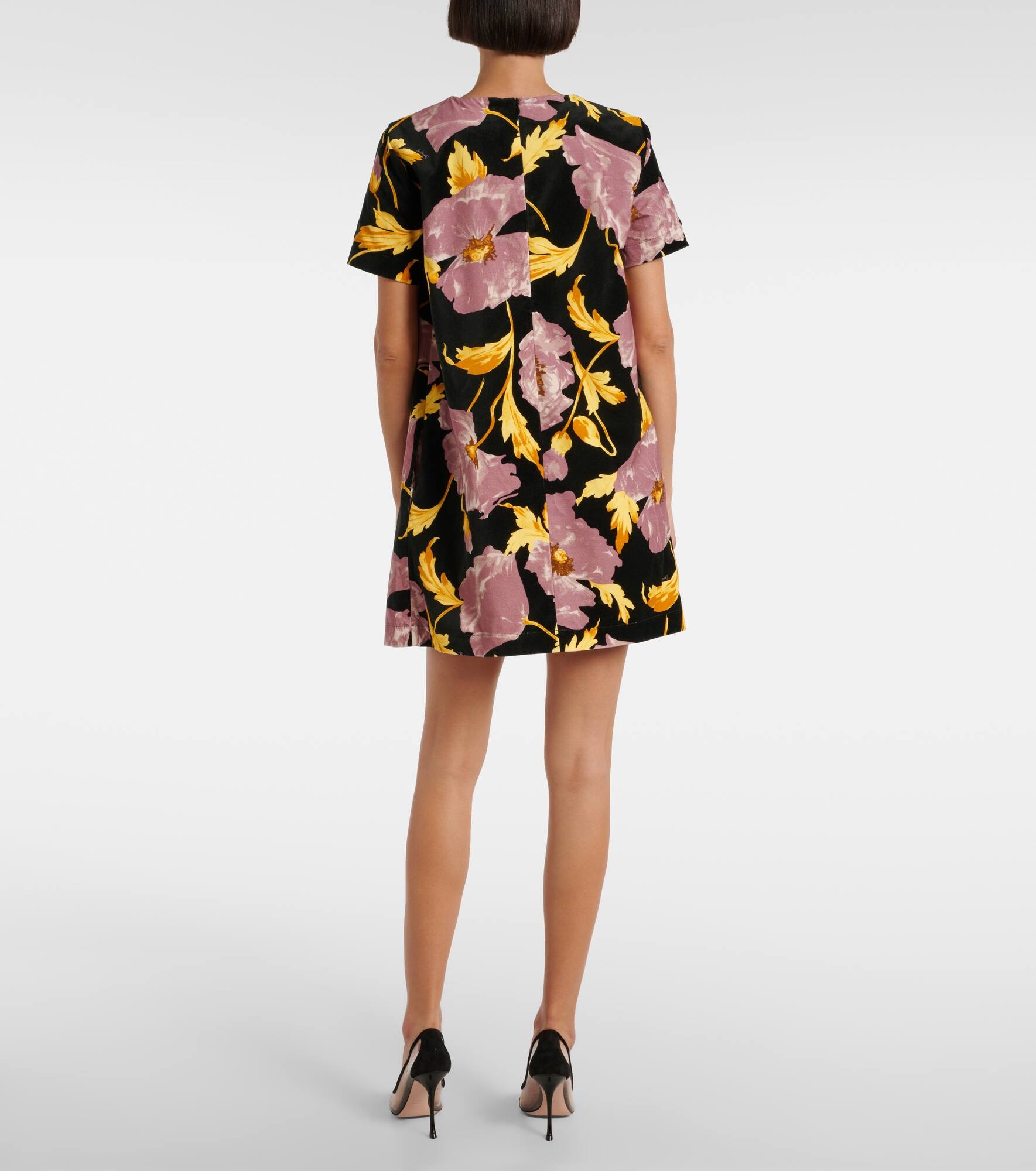Floral cotton minidress - 3