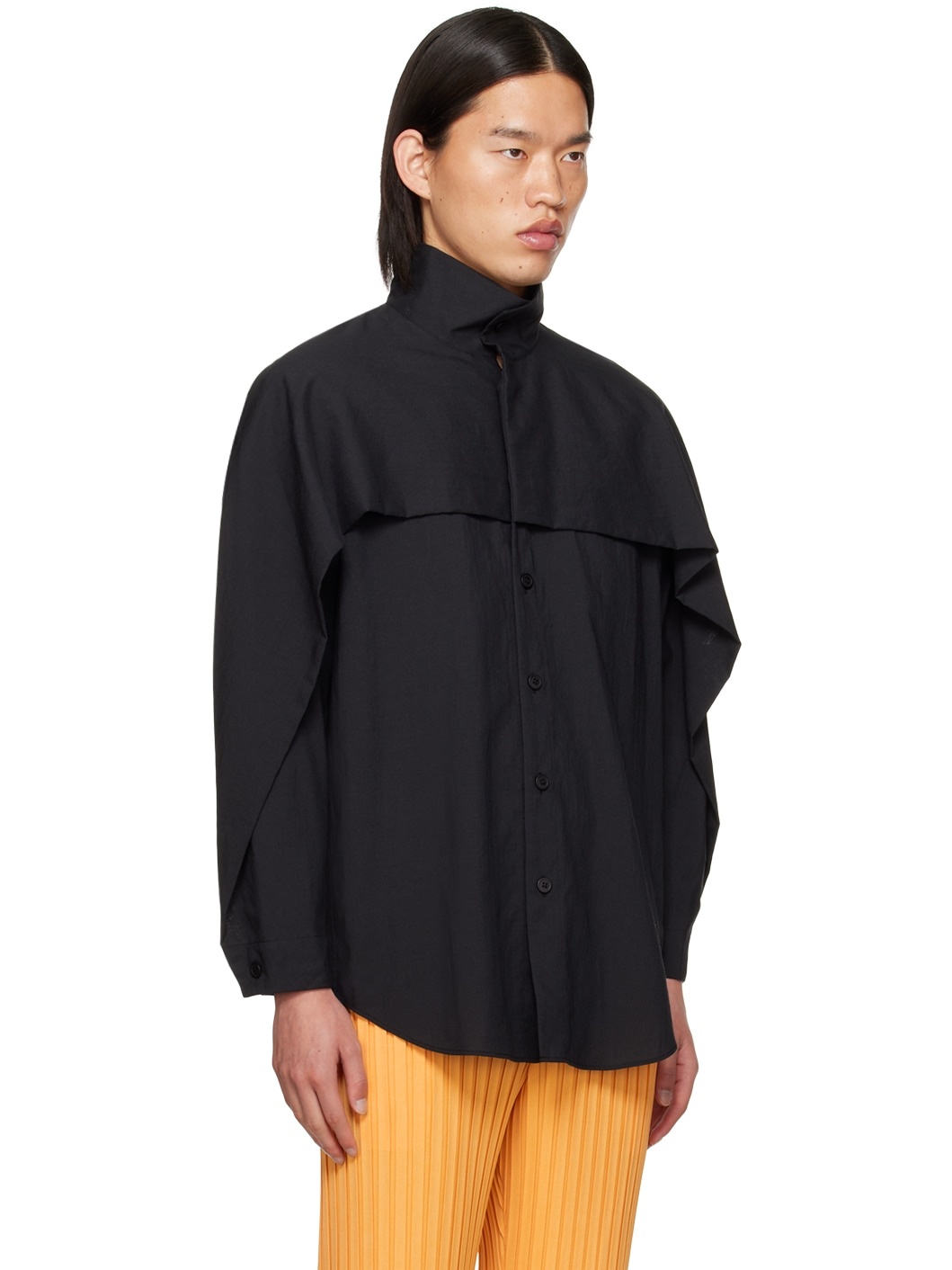 Black PL Ramie Shirt - 2