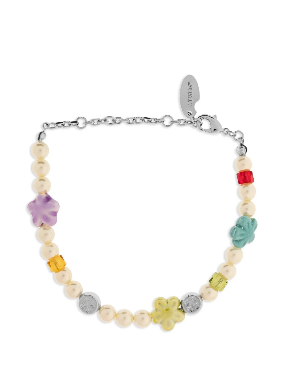 floral-charm bracelet - 1