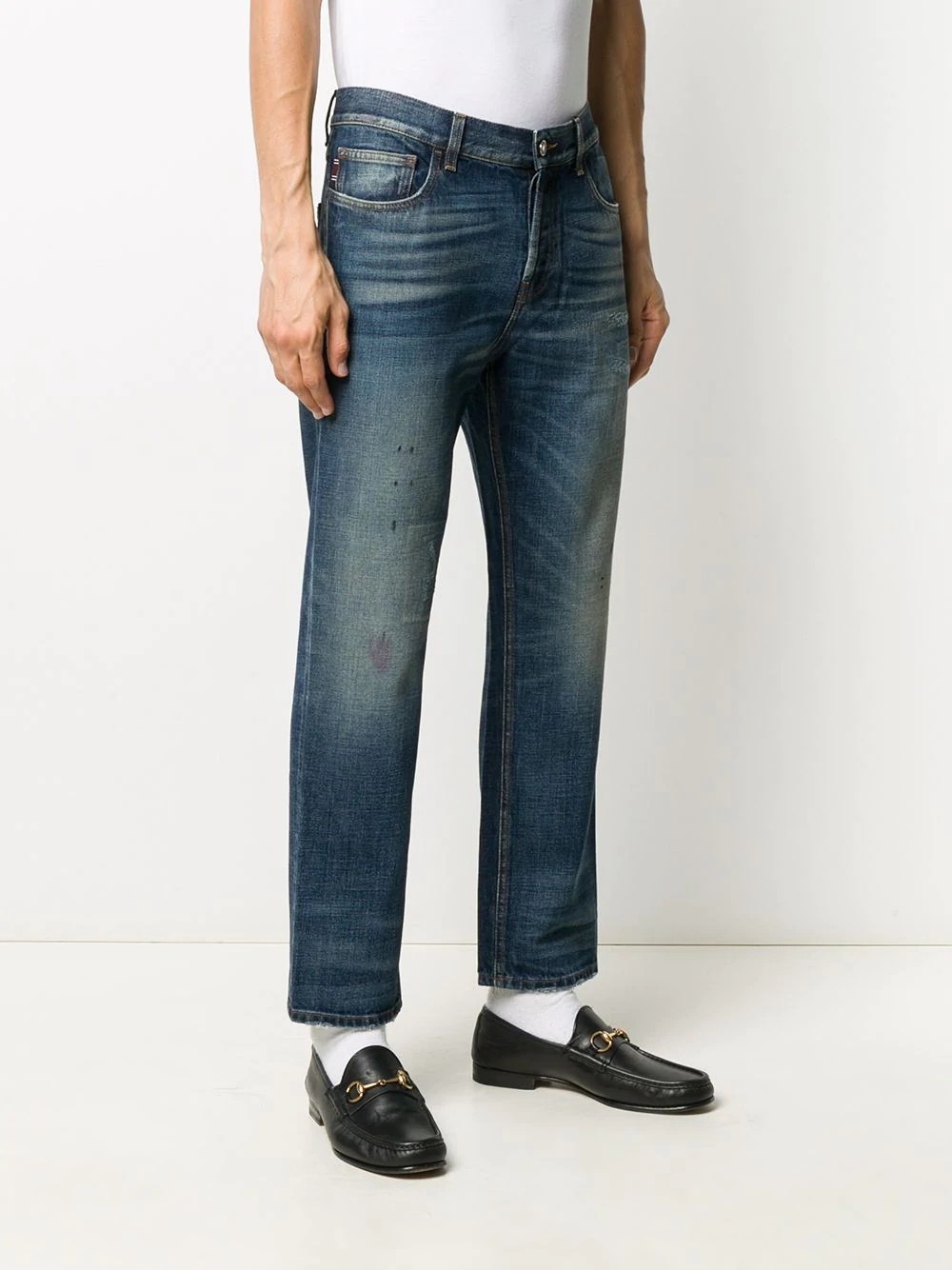 cropped straight-leg jeans - 3