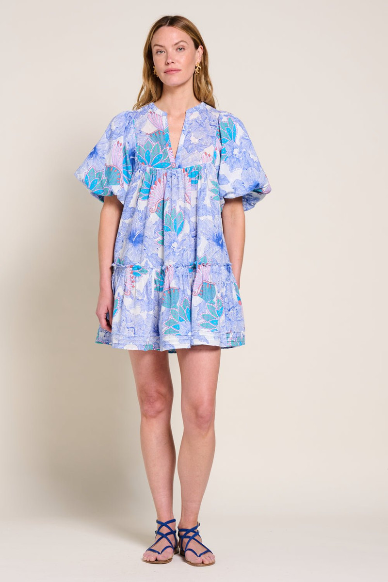 Mini Dress Cruz - Blue Padang 1