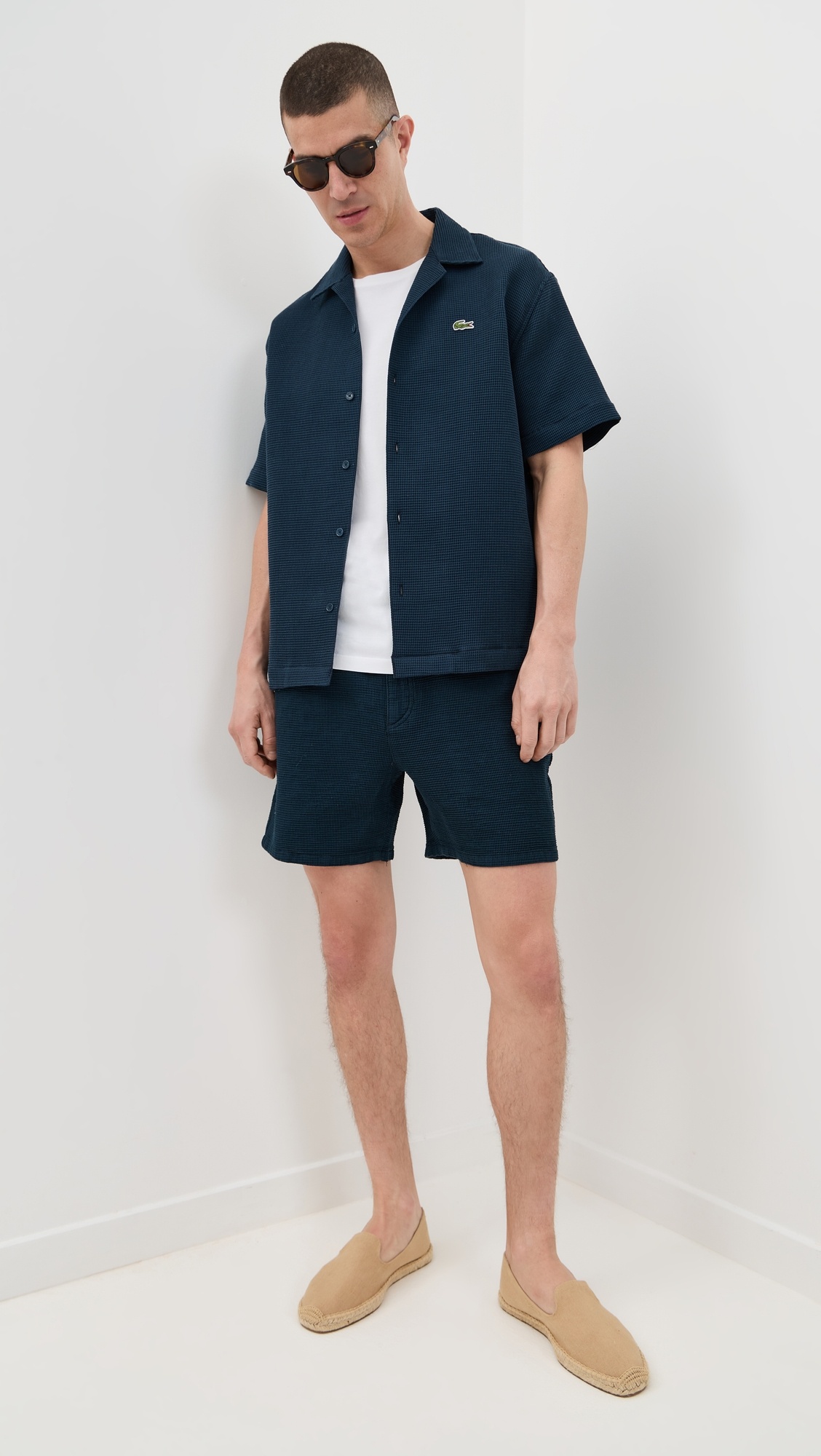 Relaxed Waffle Knit Shirt - 4