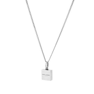 SAINT LAURENT Saint Laurent Square Pendant Necklace outlook