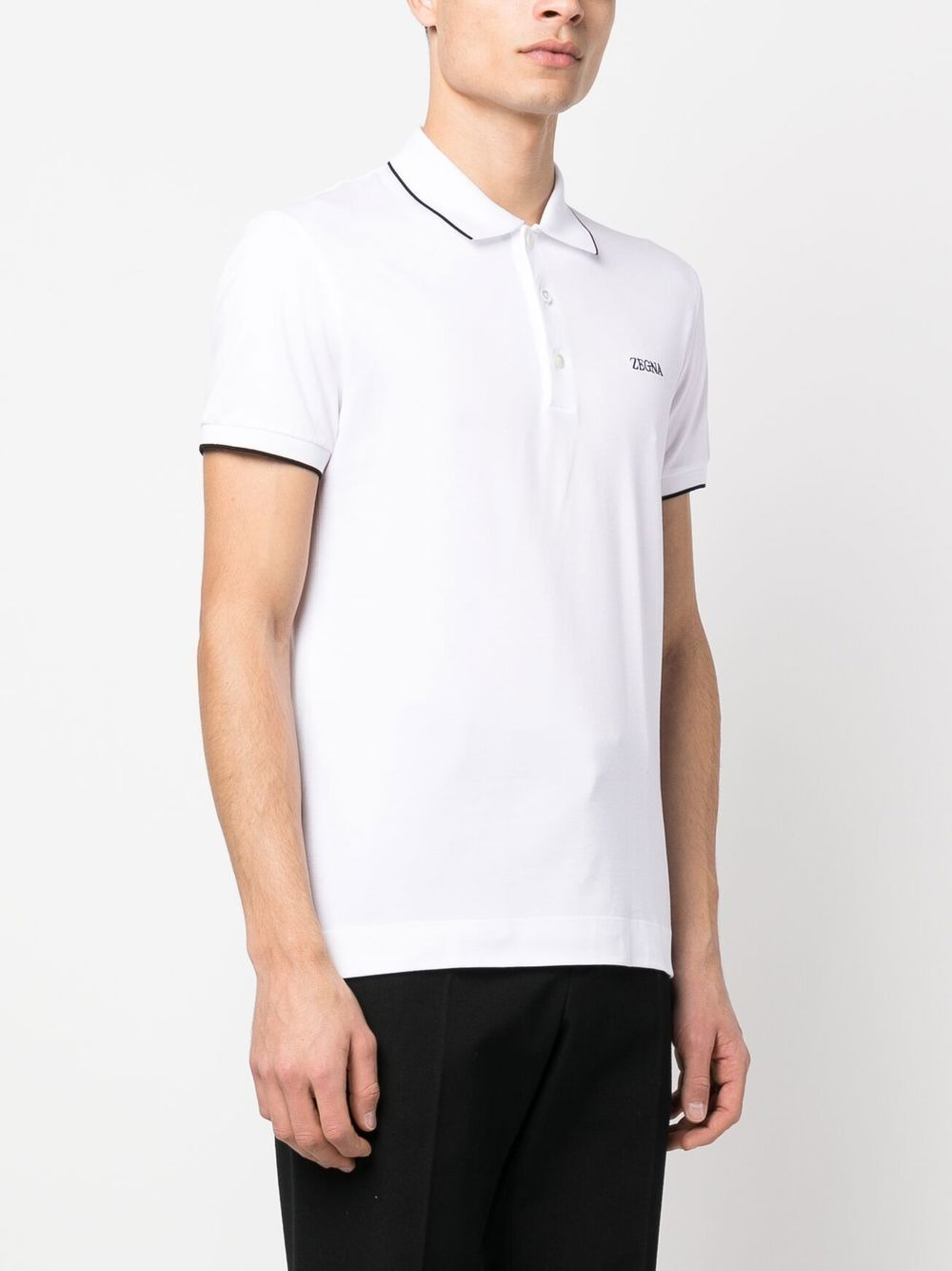 EMBROIDERED-LOGO POLO SHIRT - 2