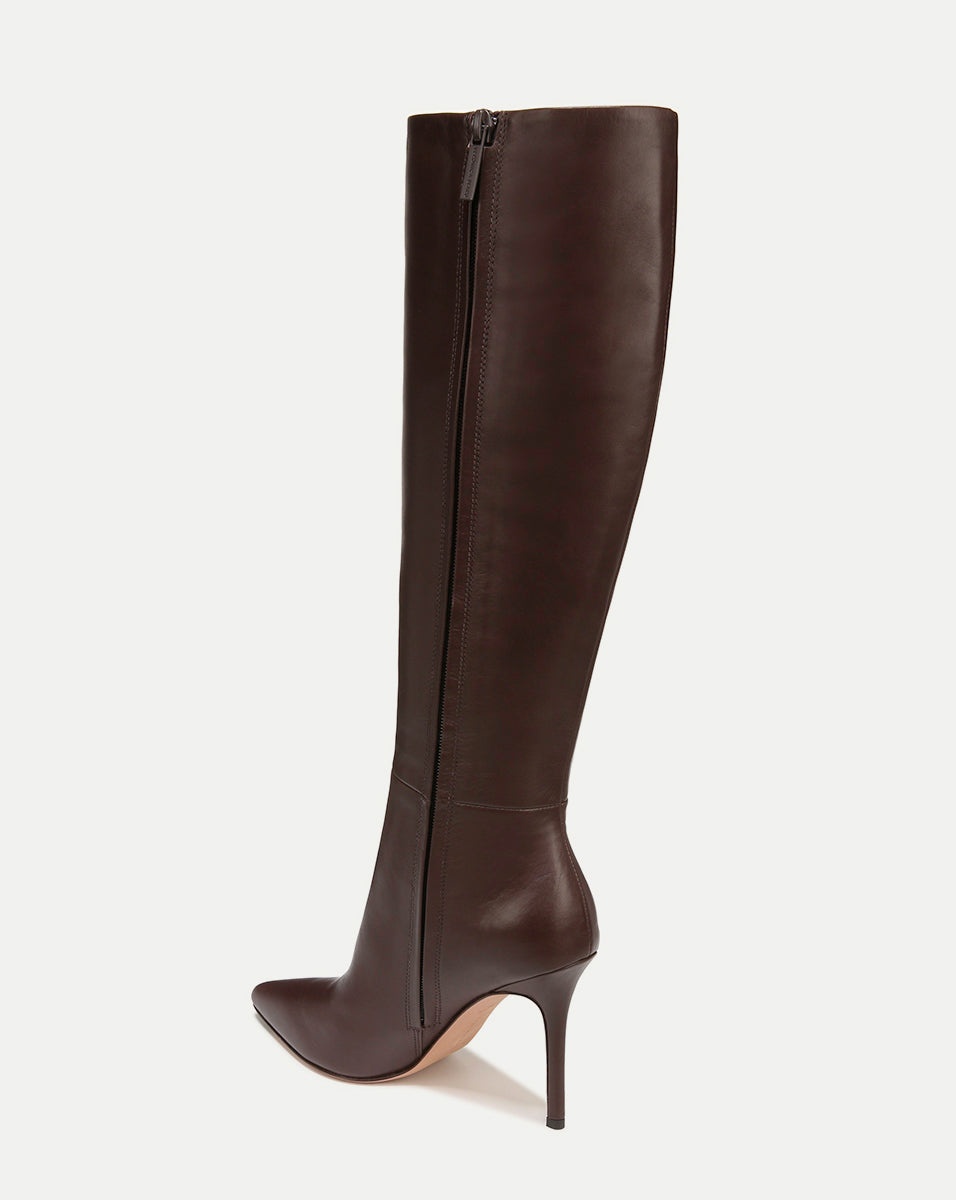 LISA LEATHER TALL BOOT - 4