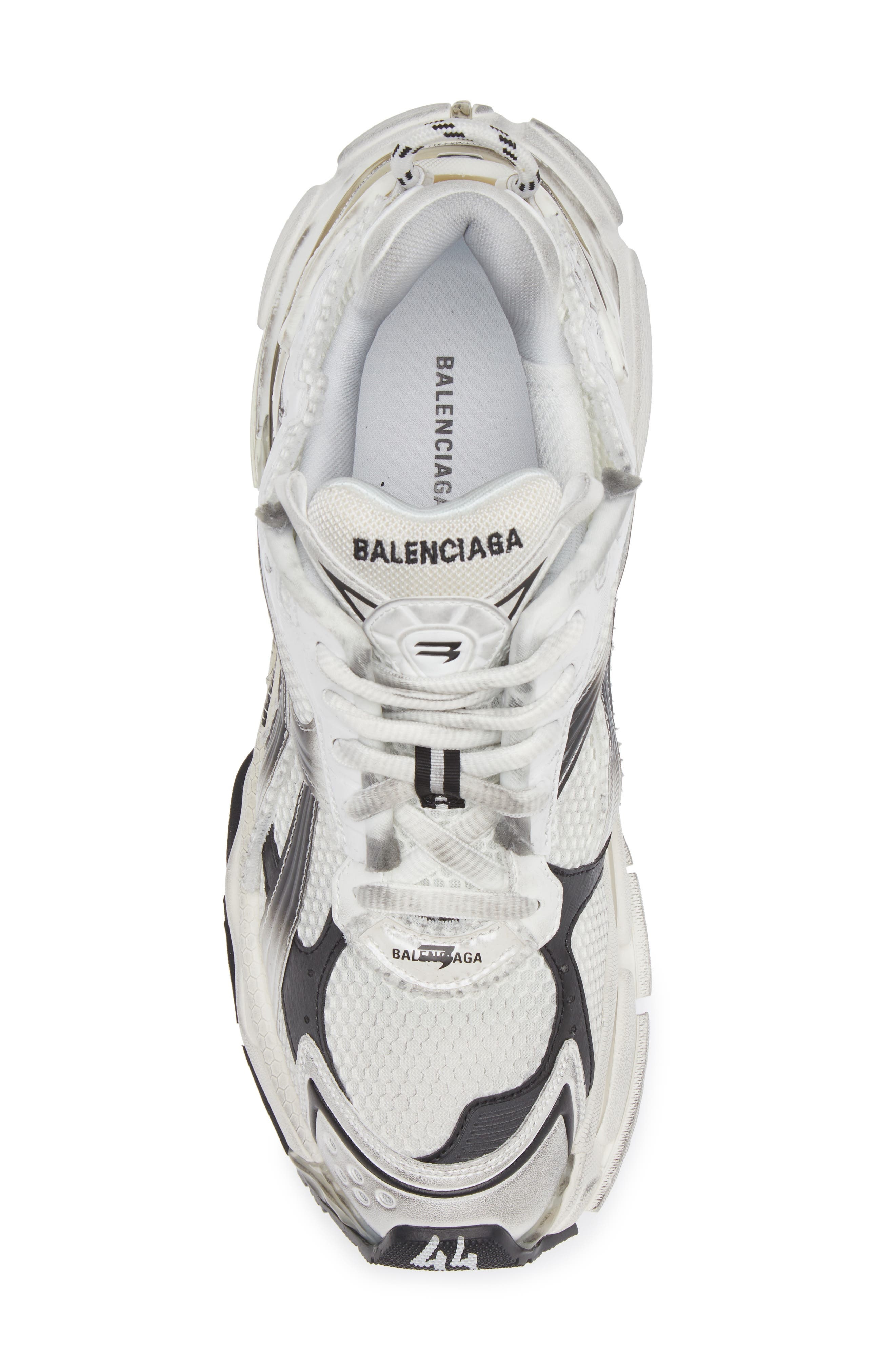 Balenciaga Runner Sneaker in White/Black at Nordstrom - 5