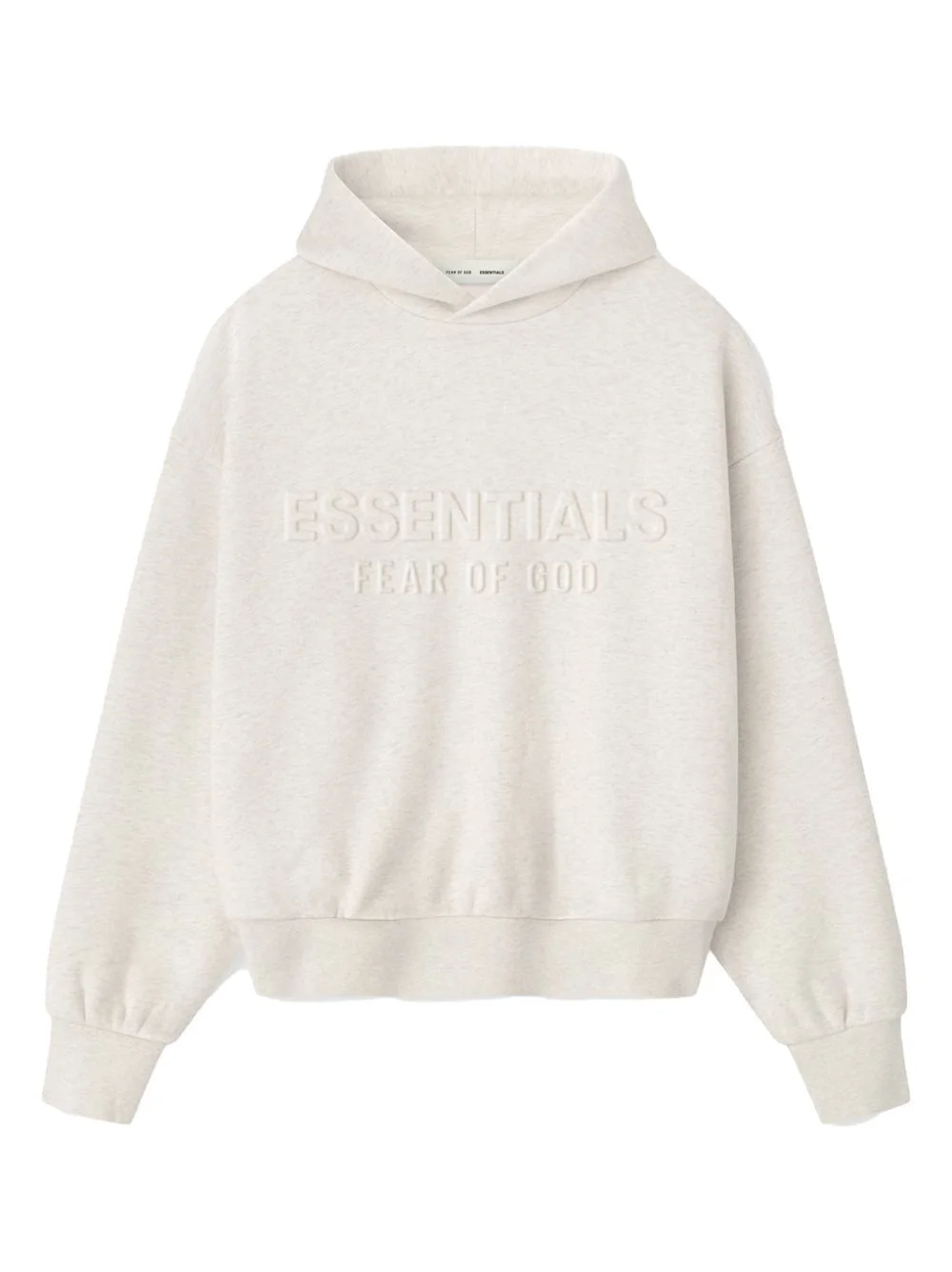 embossed-logo hoodie - 1