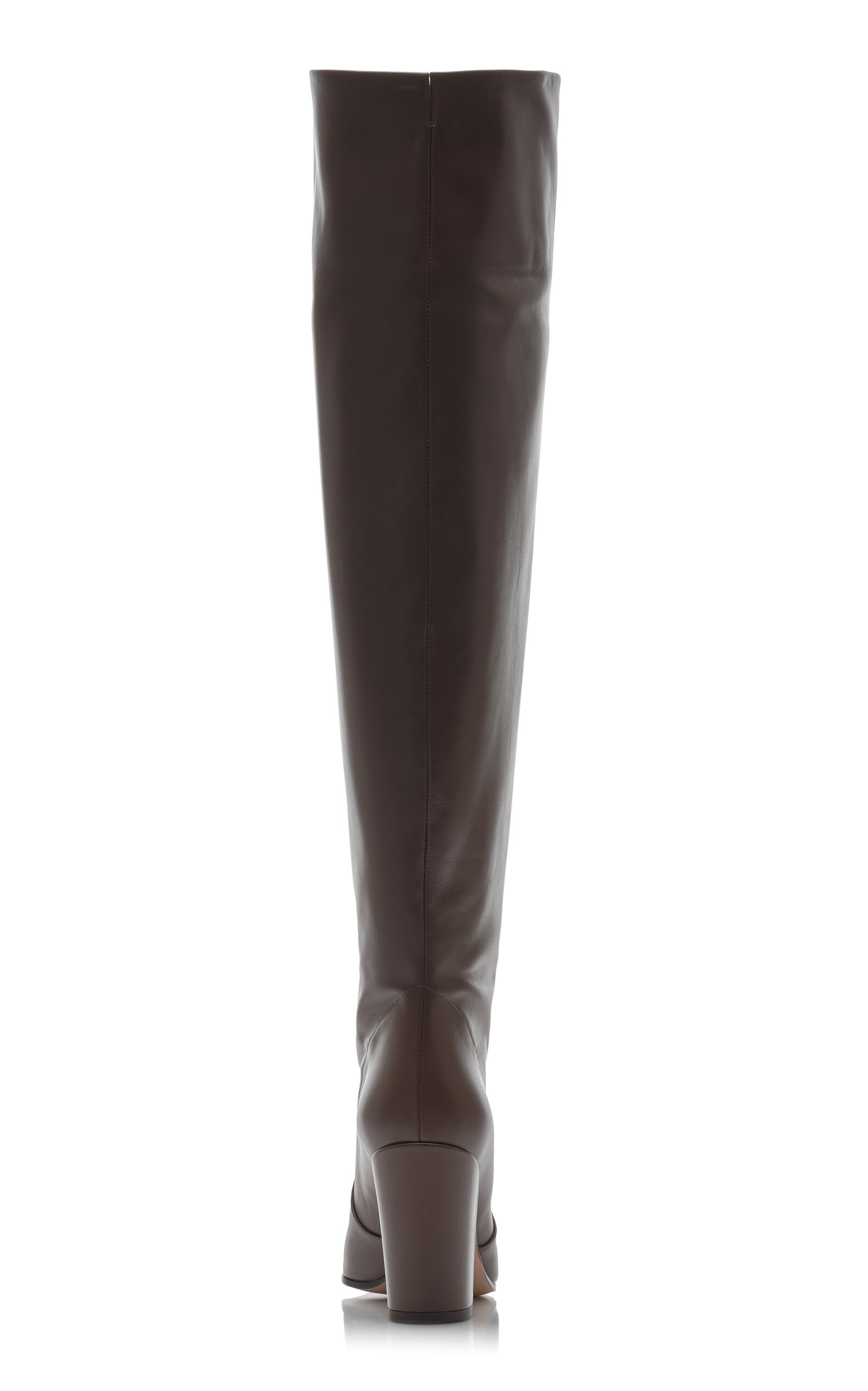 Leather Over-The-Knee Boots brown - 4