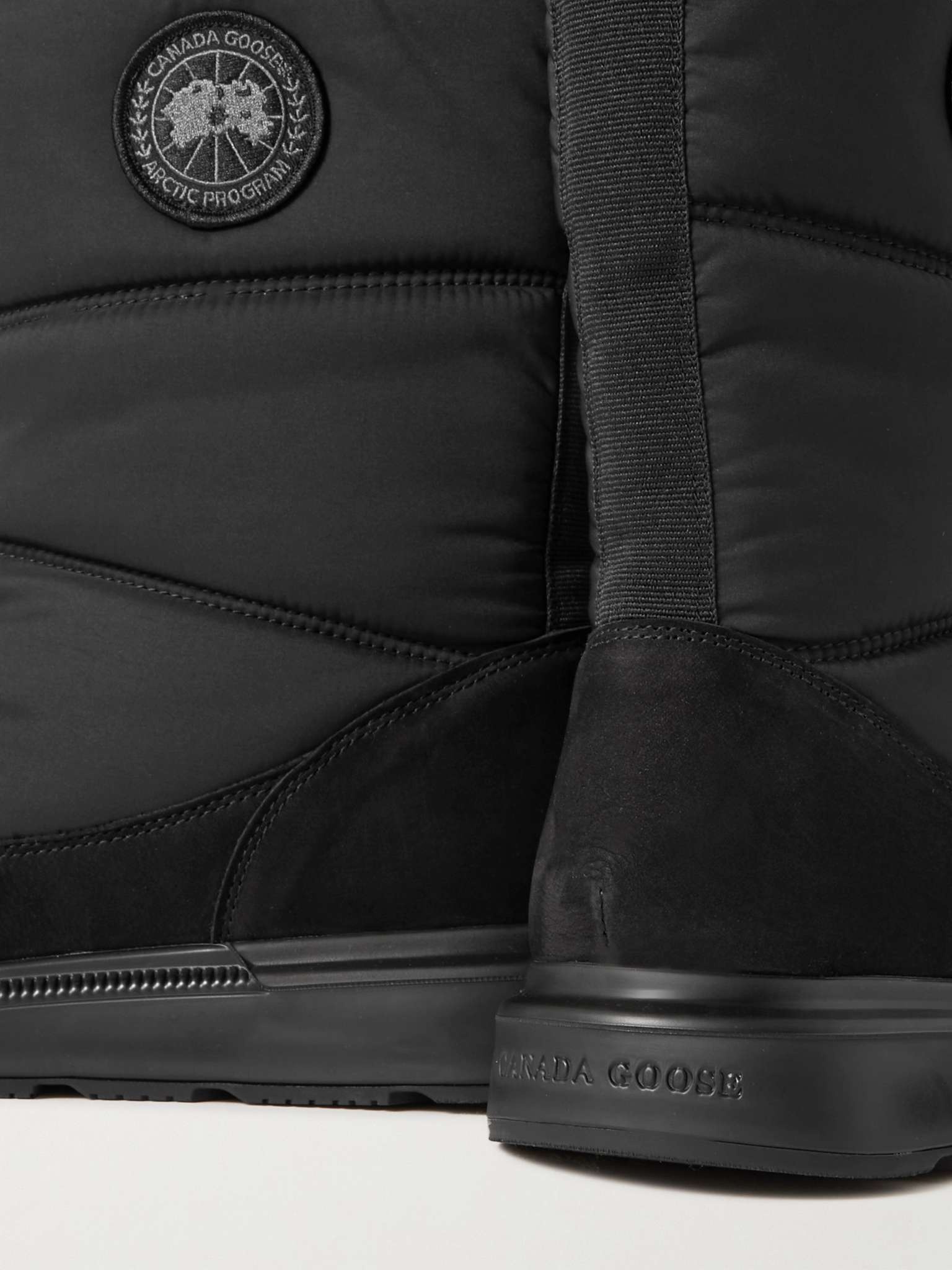 Crofton Nubuck-Trimmed Quilted Shell Boots - 6
