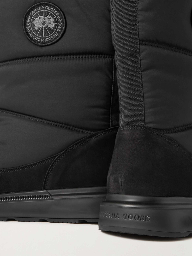 Crofton Nubuck-Trimmed Quilted Shell Boots 6