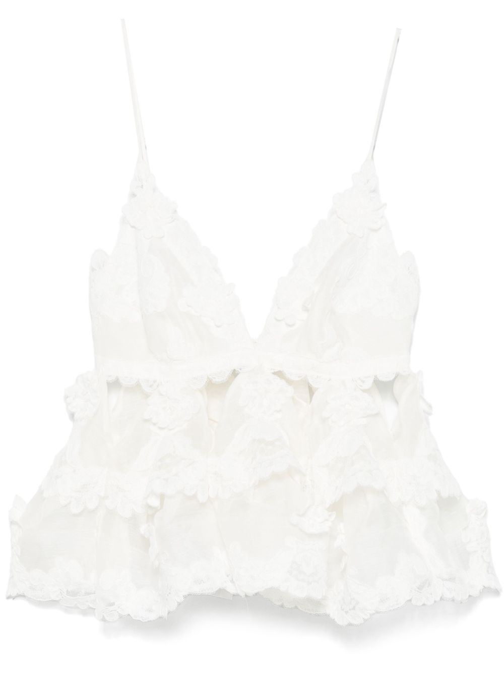 crush-lace tiered top - 1