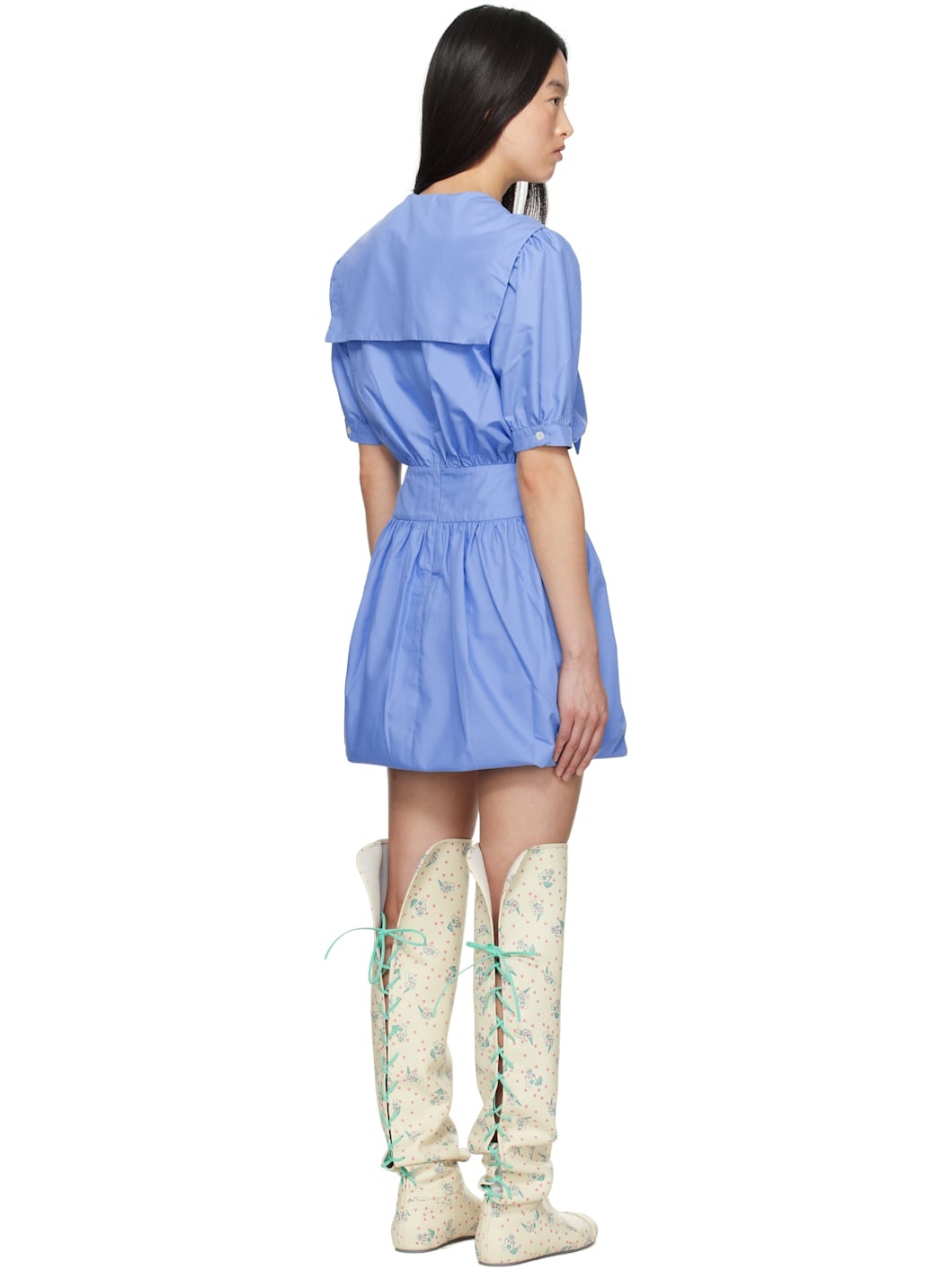 Blue Yuki Minidress - 3