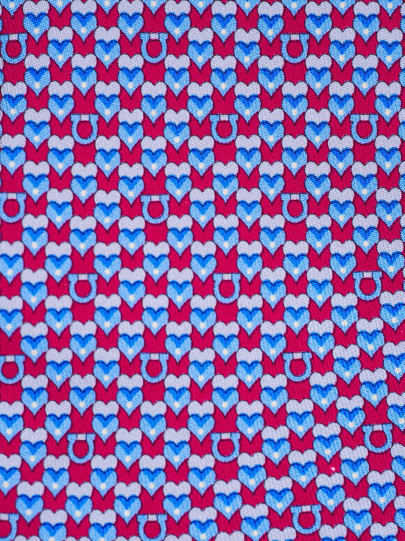 FERRAGAMO heart-print tie outlook