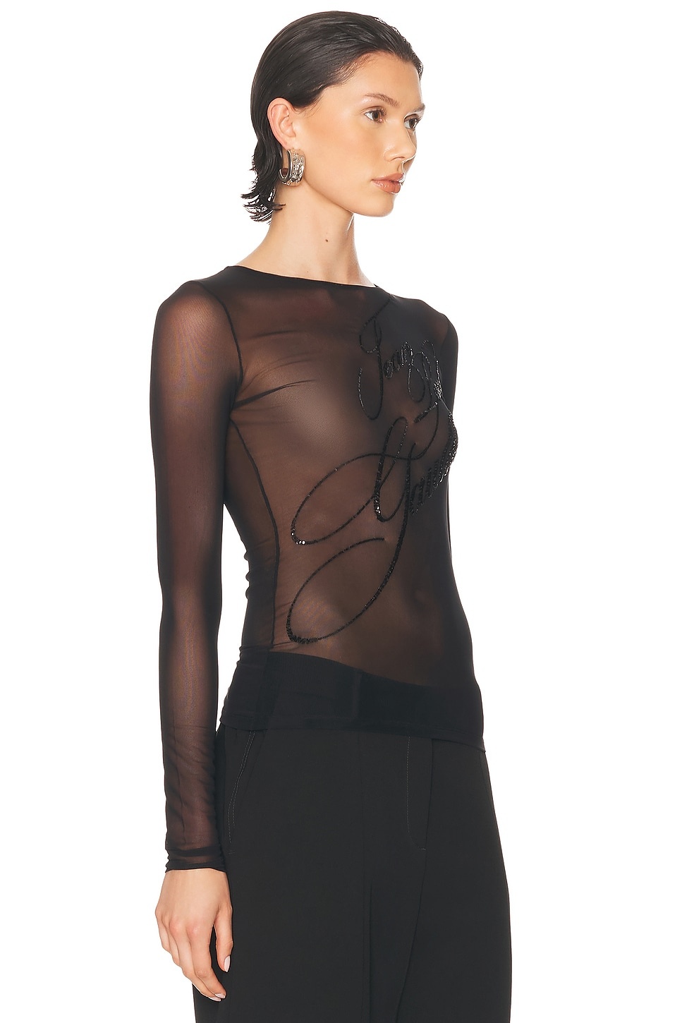 Embroidered Long Sleeve Top - 2