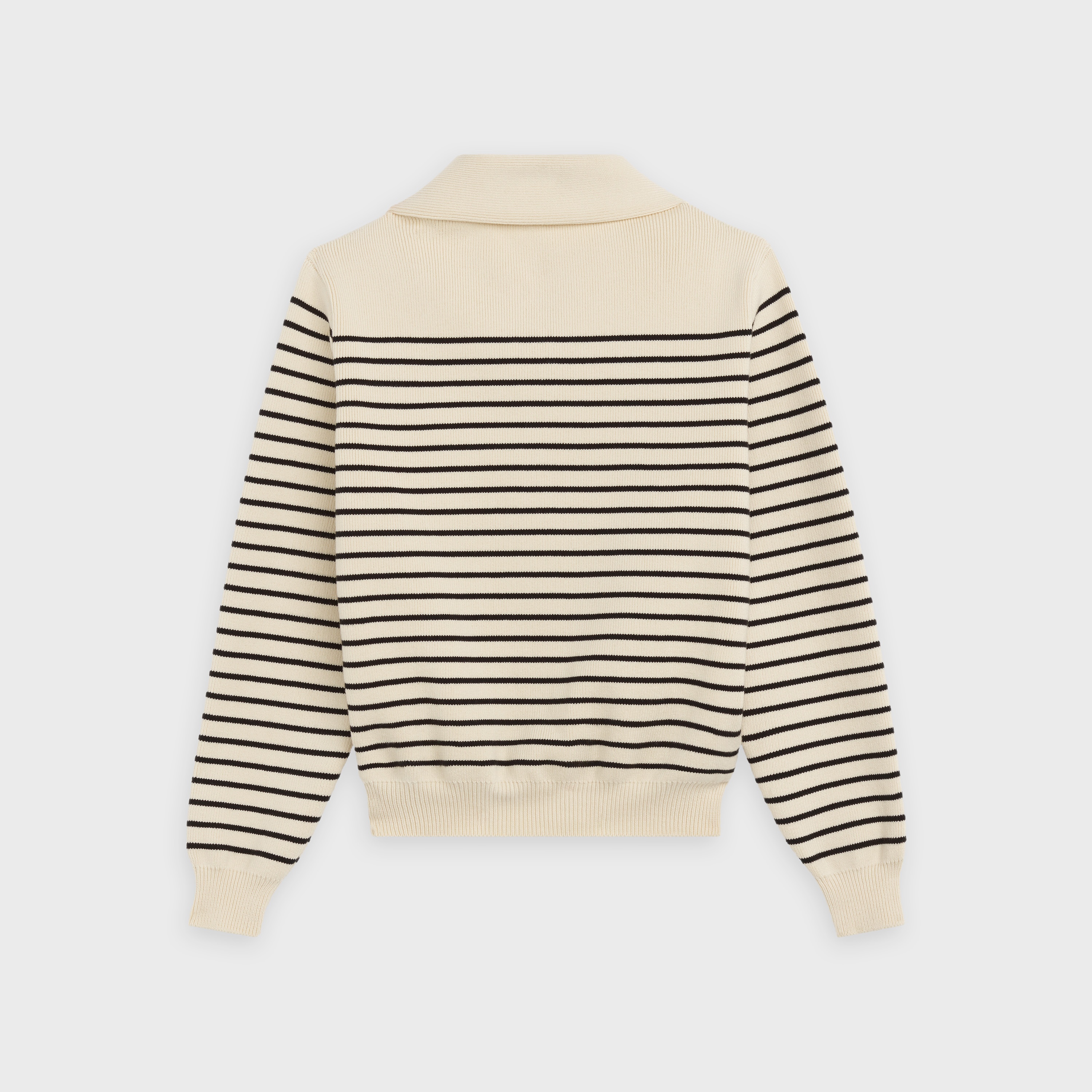 'MARIN' OPEN-COLLAR SWEATER IN COTTON - 2