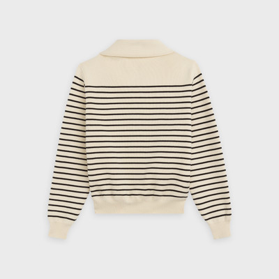 CELINE 'MARIN' OPEN-COLLAR SWEATER IN COTTON outlook