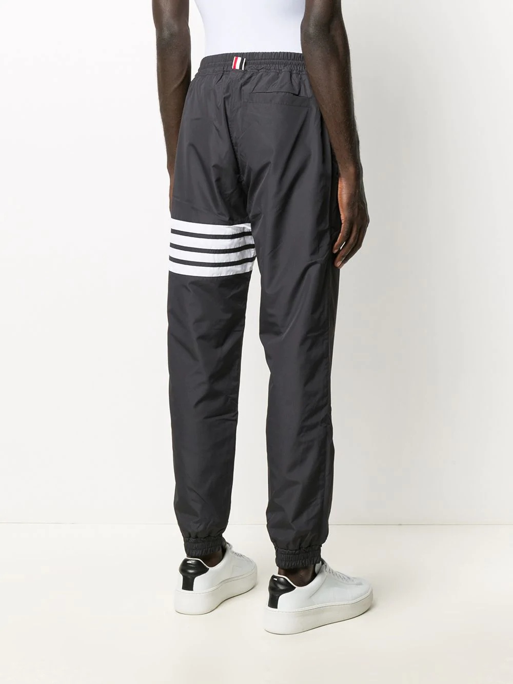 4-bar stripe print track pants - 4