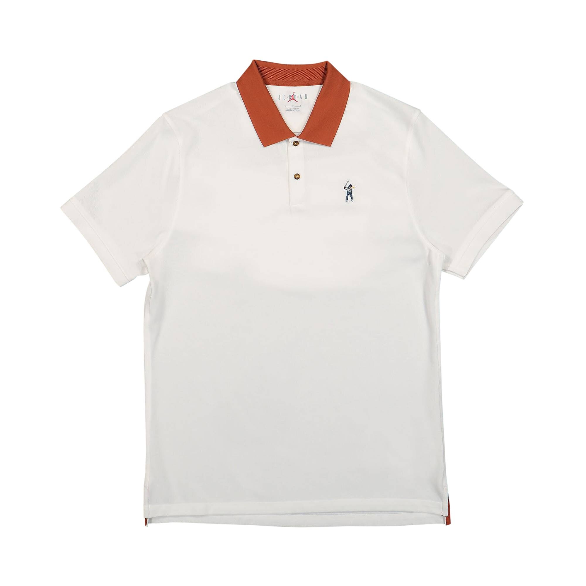 Air Jordan x Eastside Golf EG Polo 'White/Burnt Sunrise/Midnight Navy' - 1