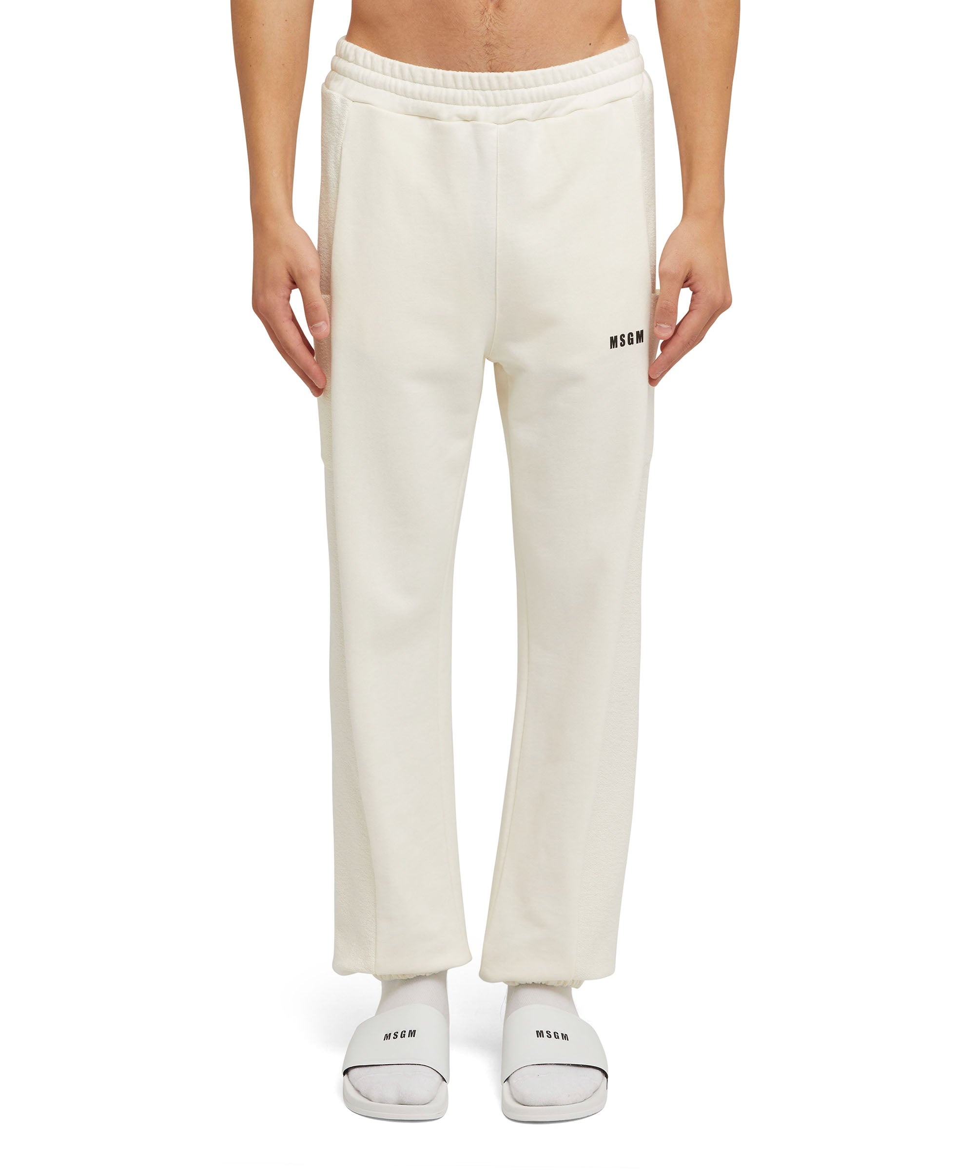 Organic cotton crewneck jogger pants from the MSGM Fantastic Green Capsule - 2