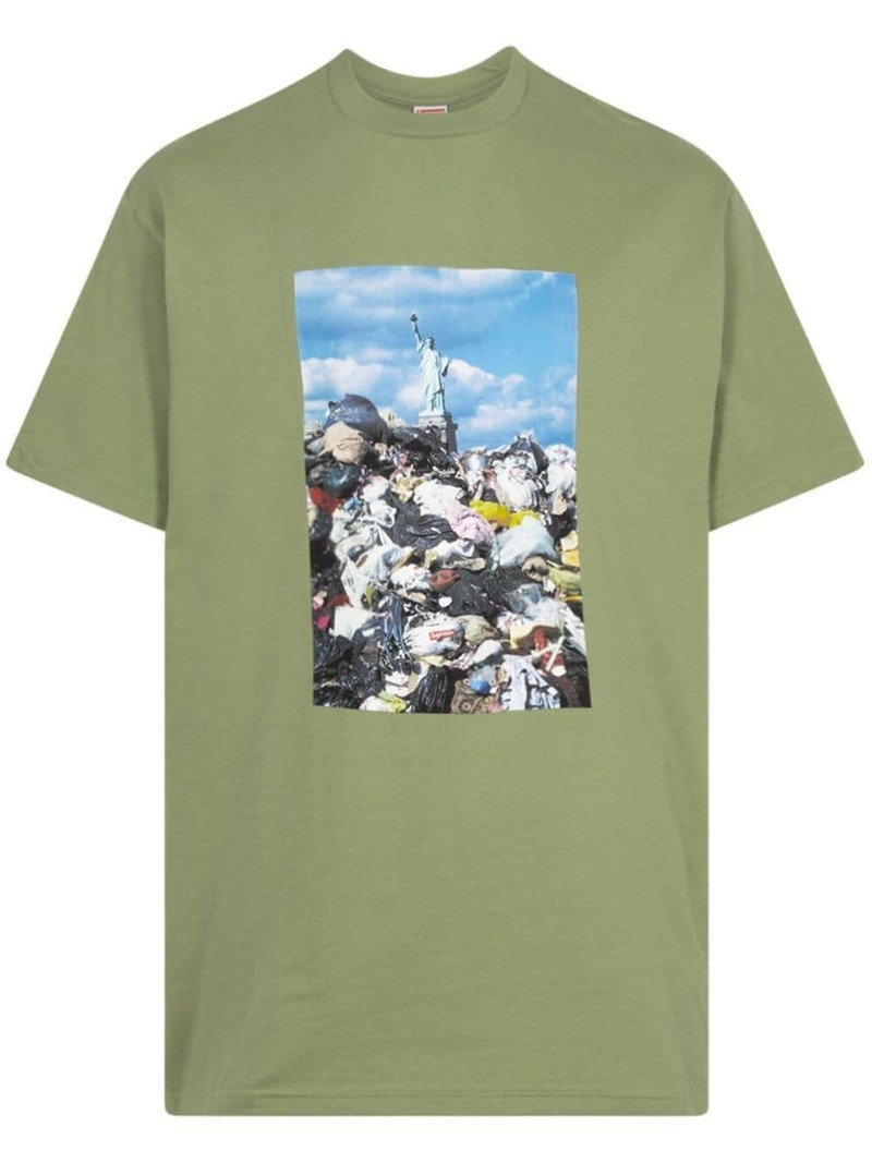 Trash photograph-print T-shirt - 1