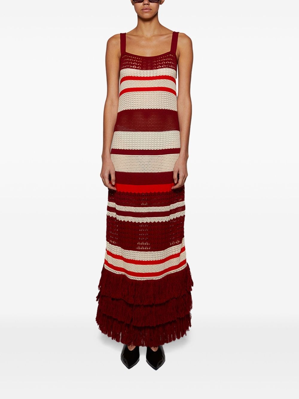 striped midi dress - 3