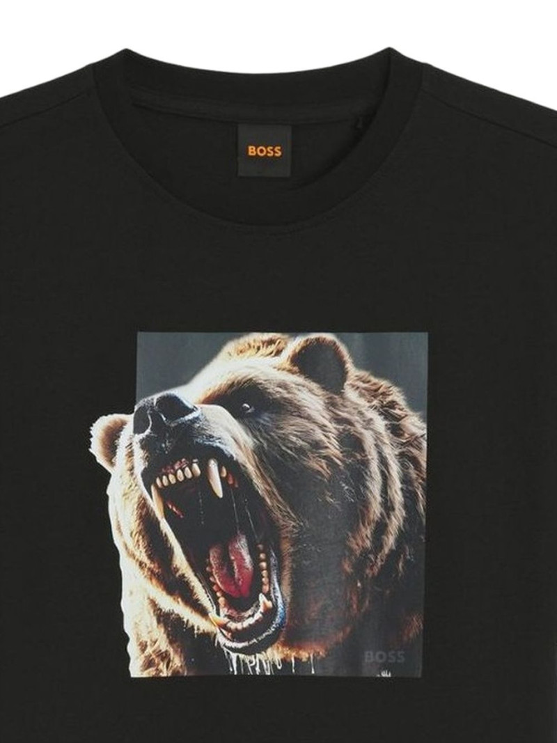 BOSS Dobermann bear-print T-shirt outlook