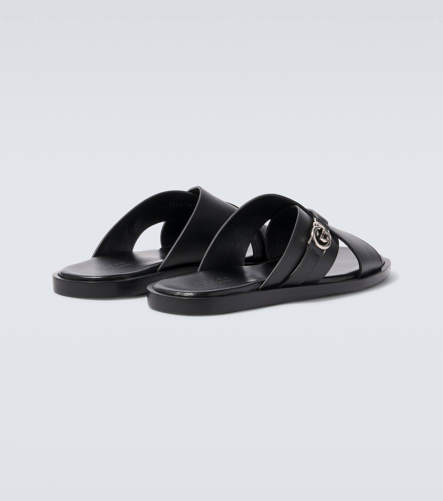 Leather slides - 6