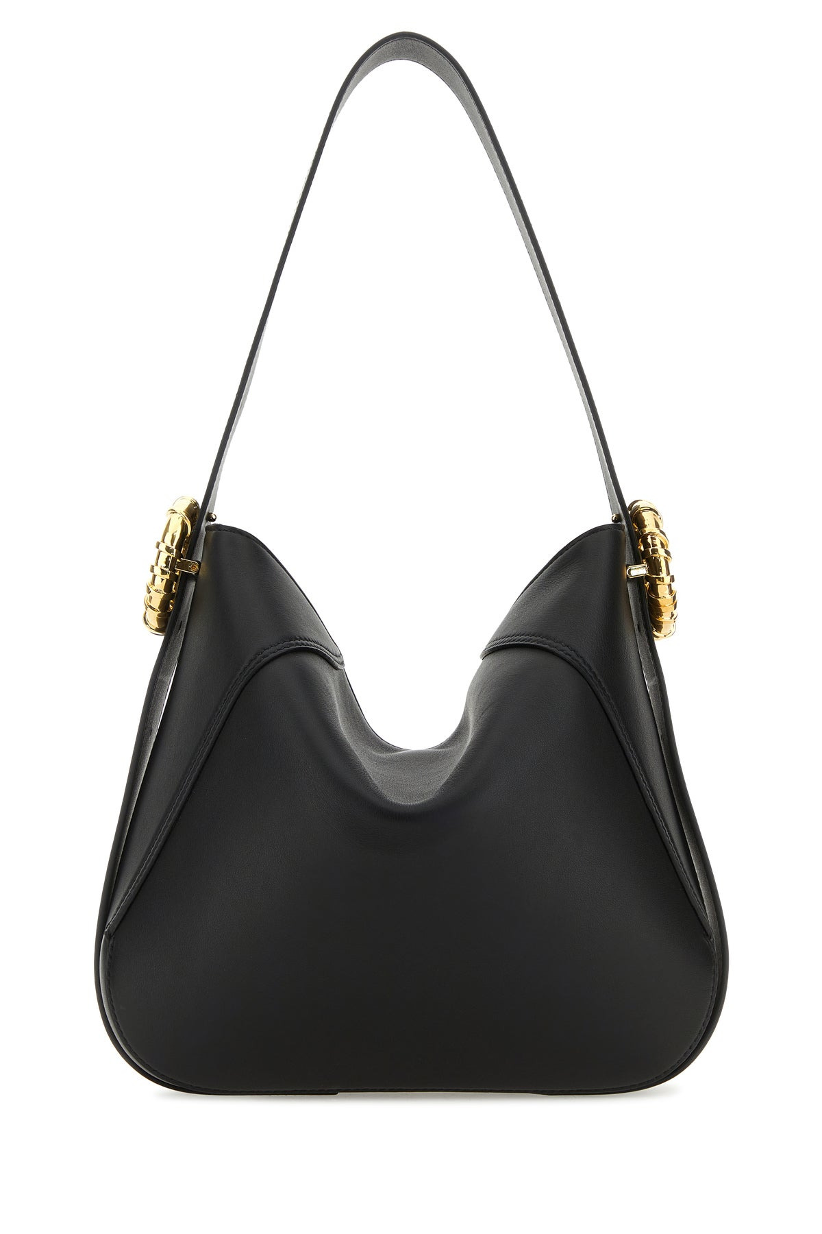 Black leather Melodie shoulder bag - 3