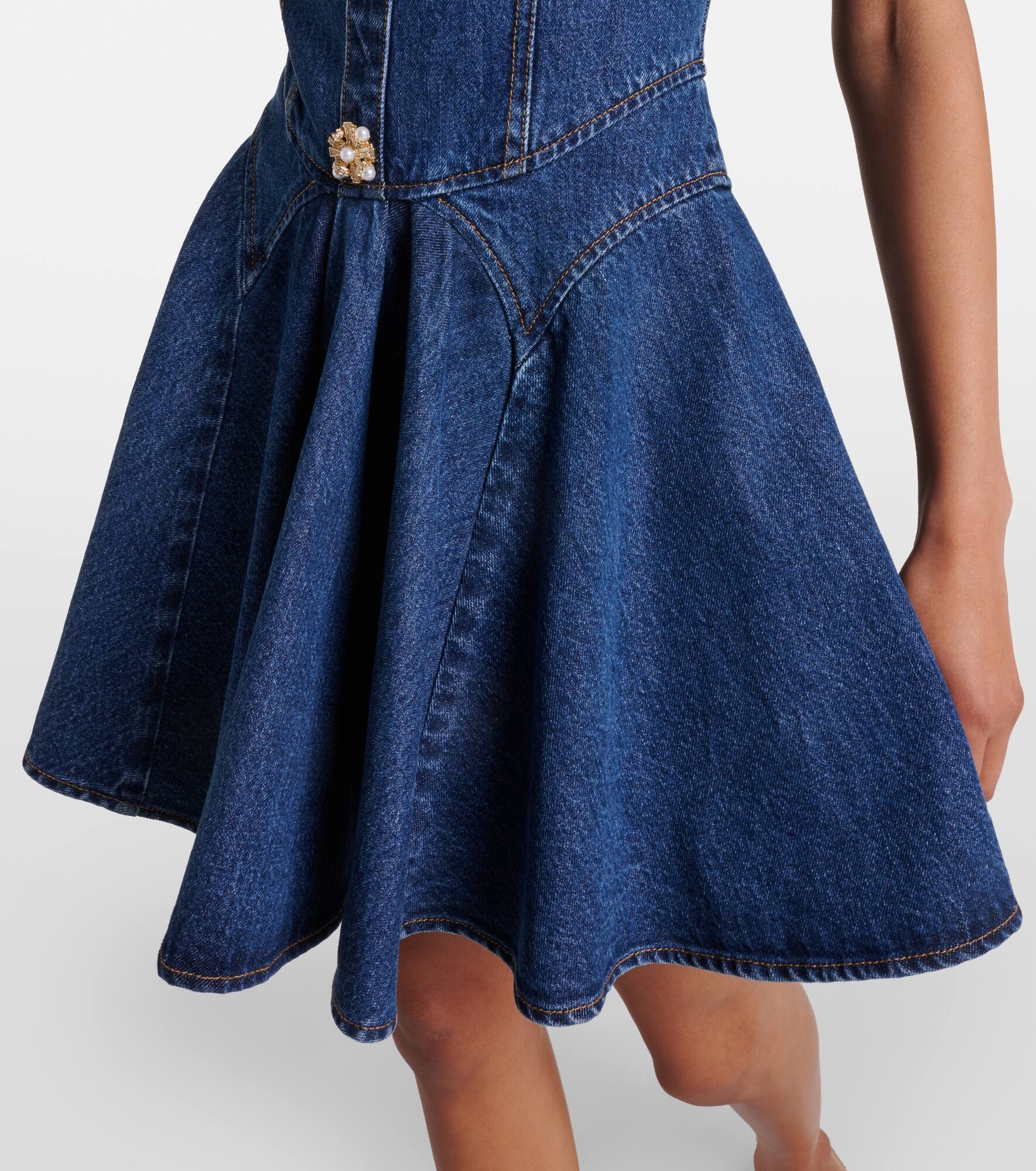 Denim minidress - 6