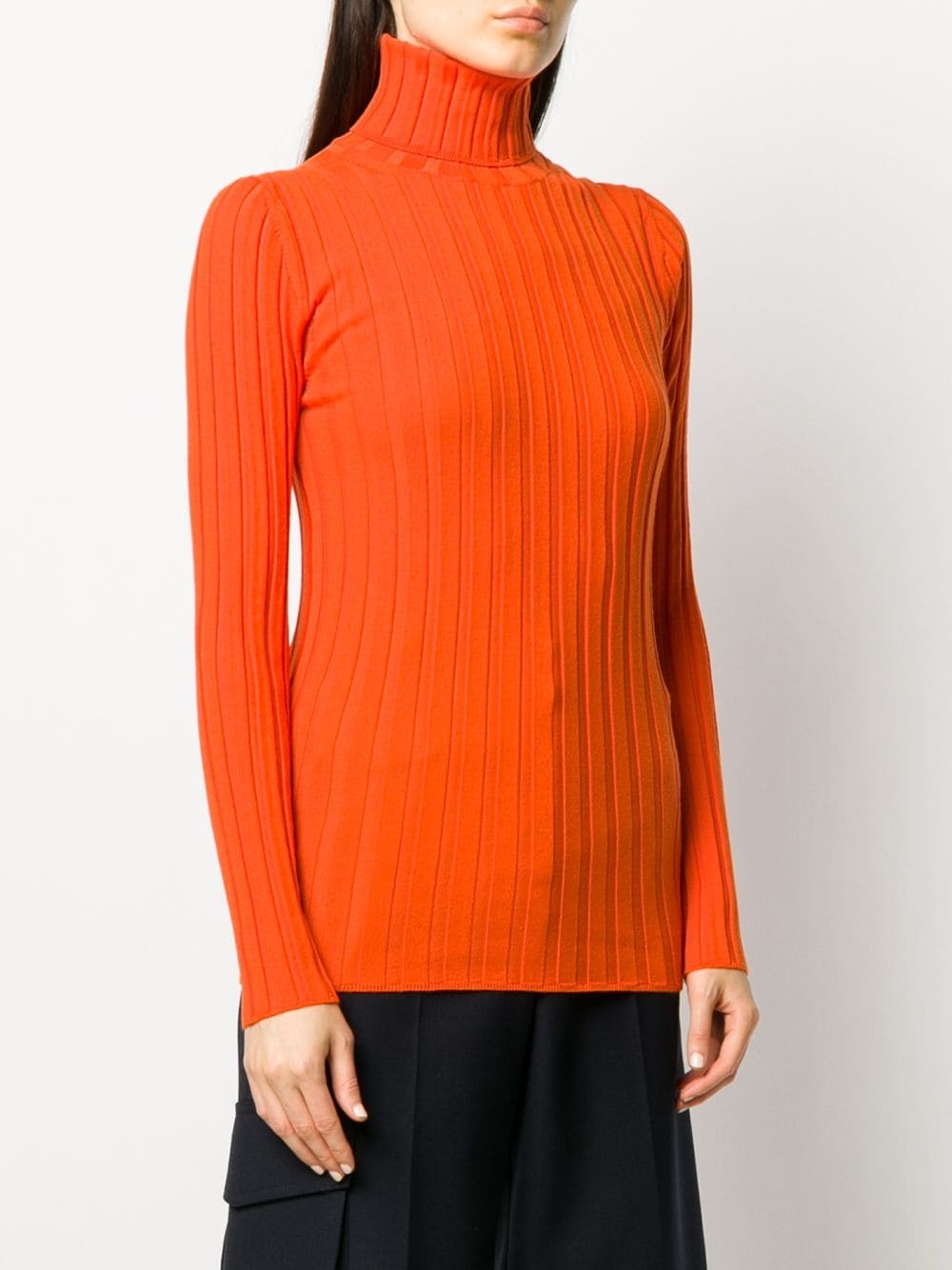 ribbed roll-neck jumper - 3