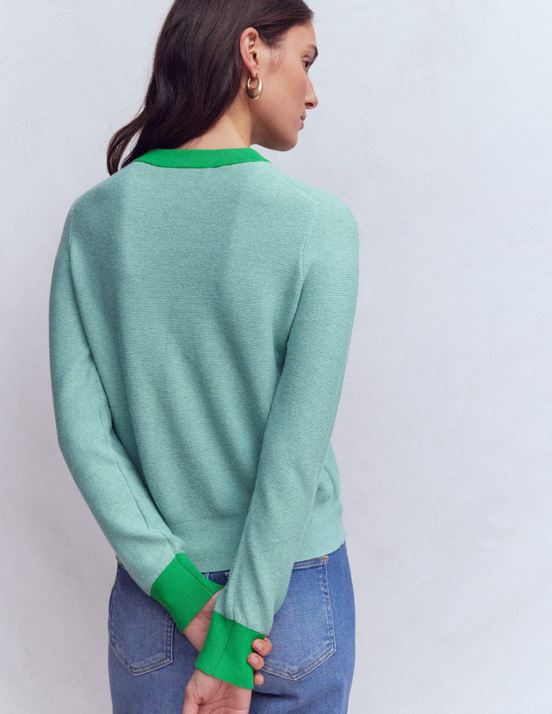 Grace Colour Block Sweater-Cloudy Jade Blue 4