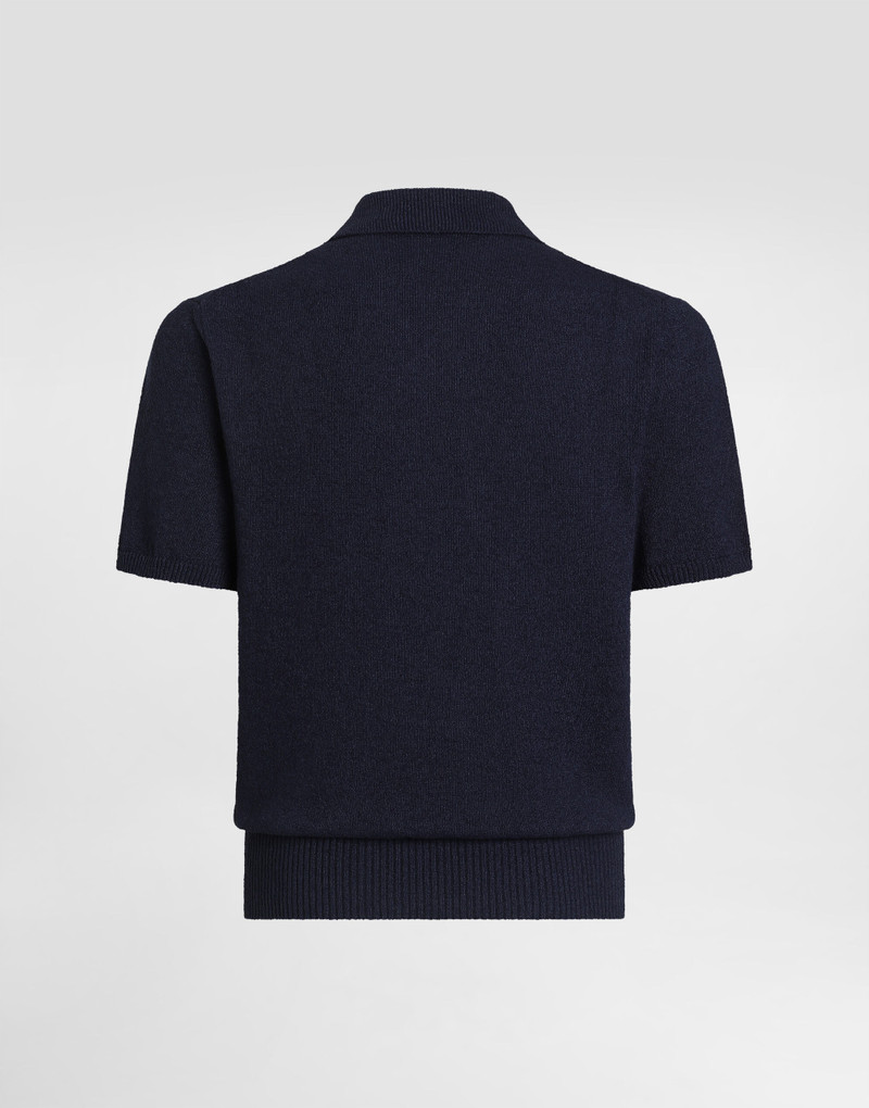 Dolce & Gabbana Cotton-linen polo shirt outlook