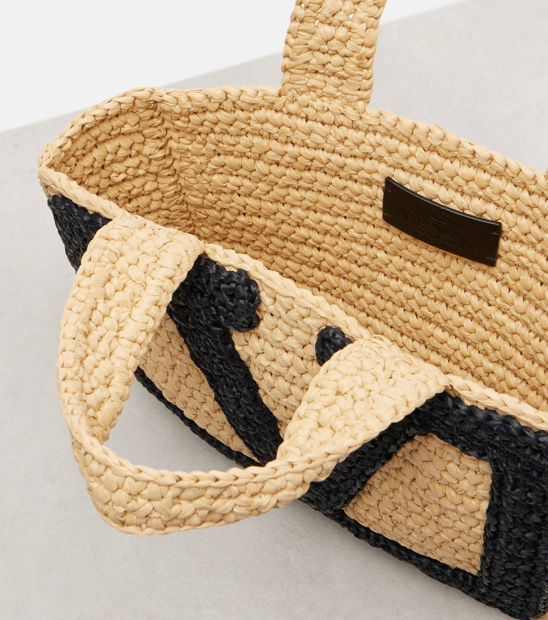 Viva Superstar Small raffia tote bag - 3