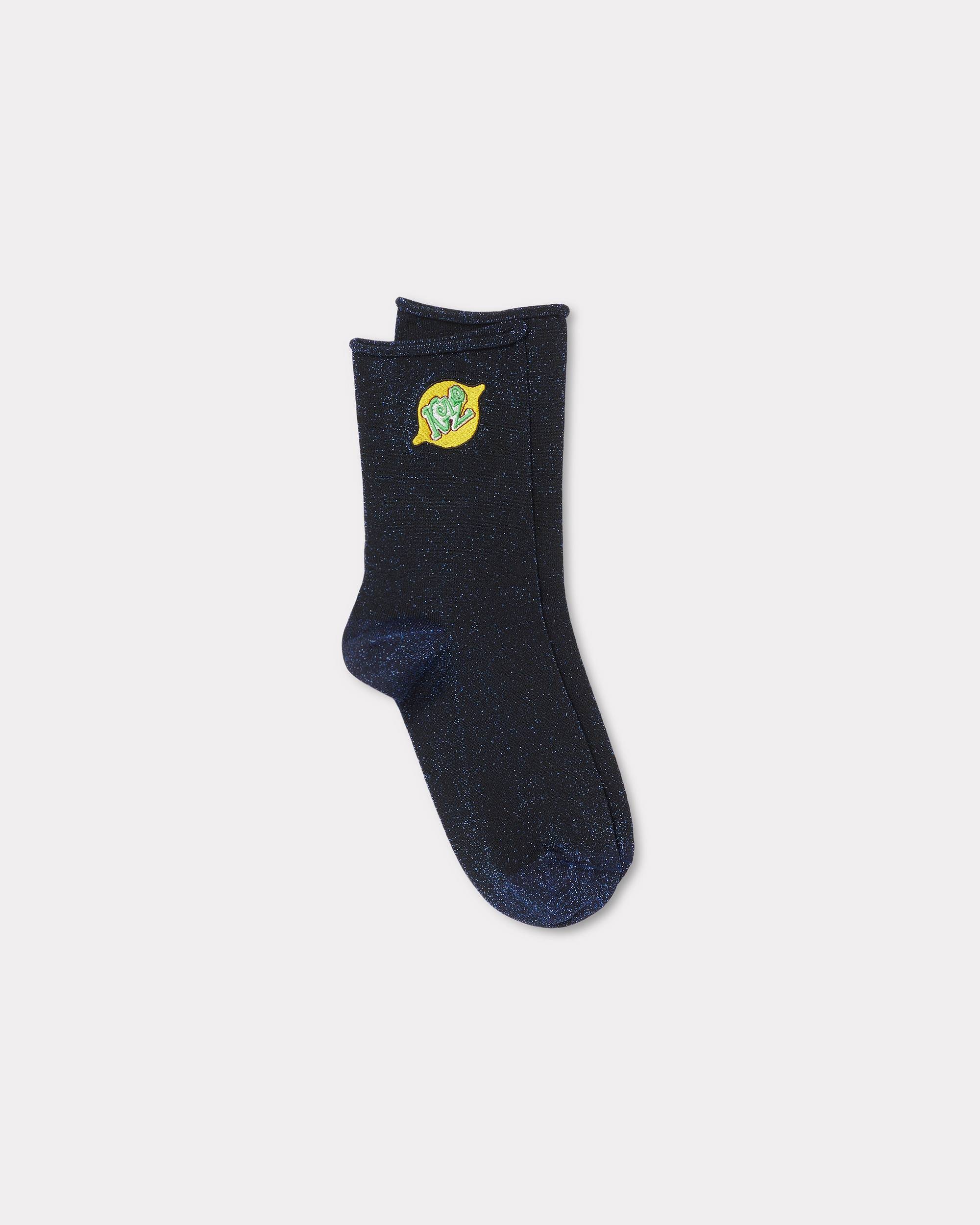 'KENZO Stamp' cotton and metallic fibre socks - 2