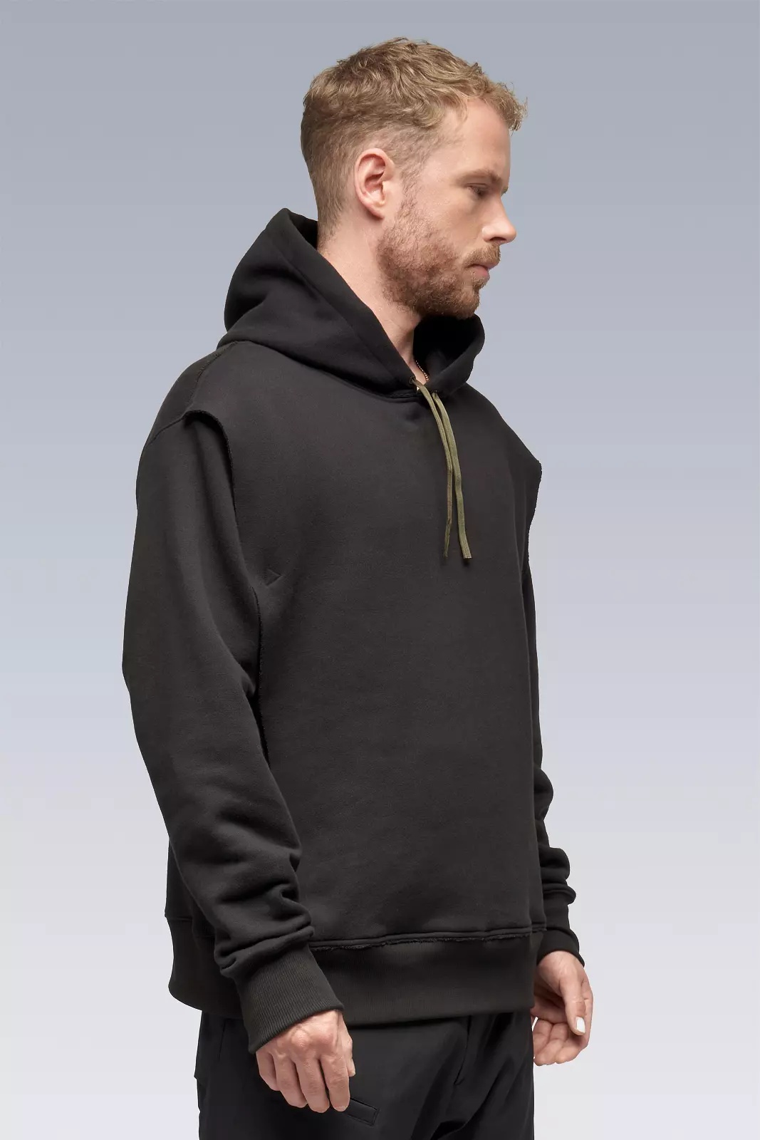 S26-PR Organic Cotton Hooded Sweatshirt Black - 2