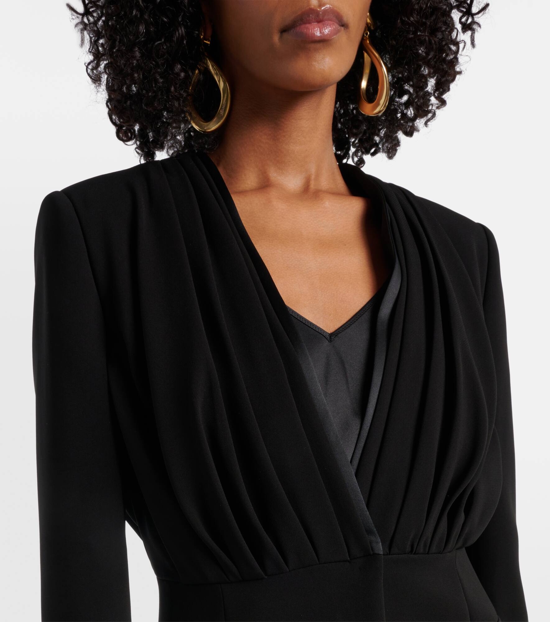 Gradi draped crêpe jacket - 4