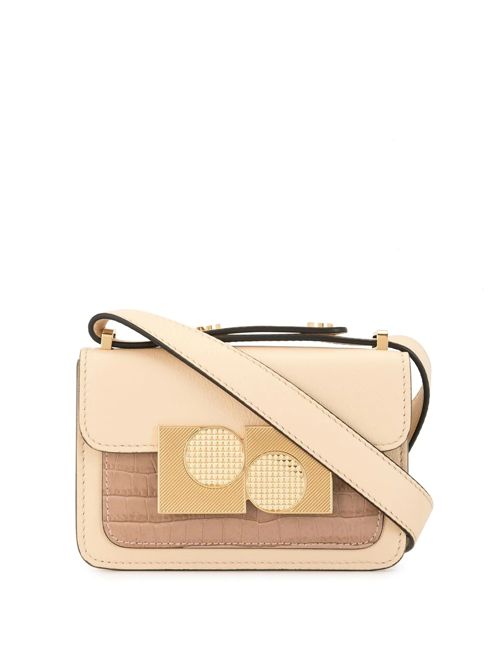 brass-embellished mini satchel - 1