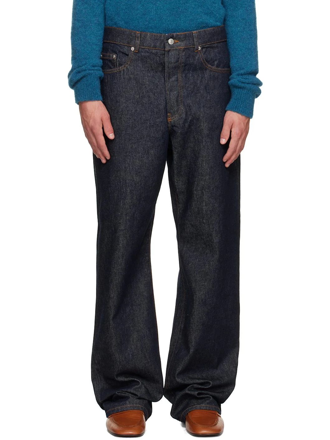 Blue Loose Fit Jeans - 1