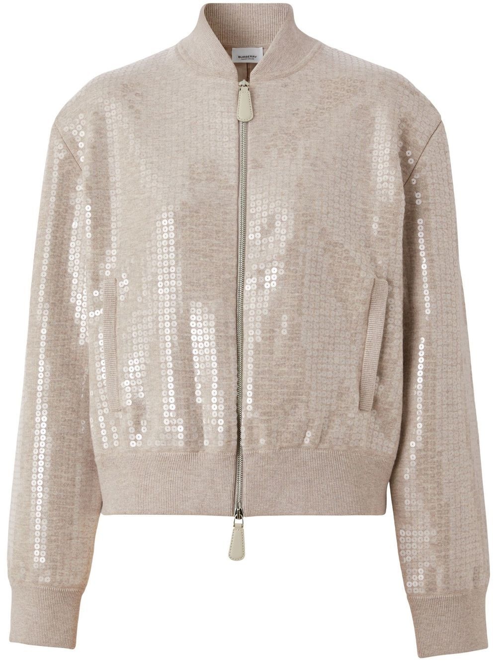 sequinned bomber jacket - 1