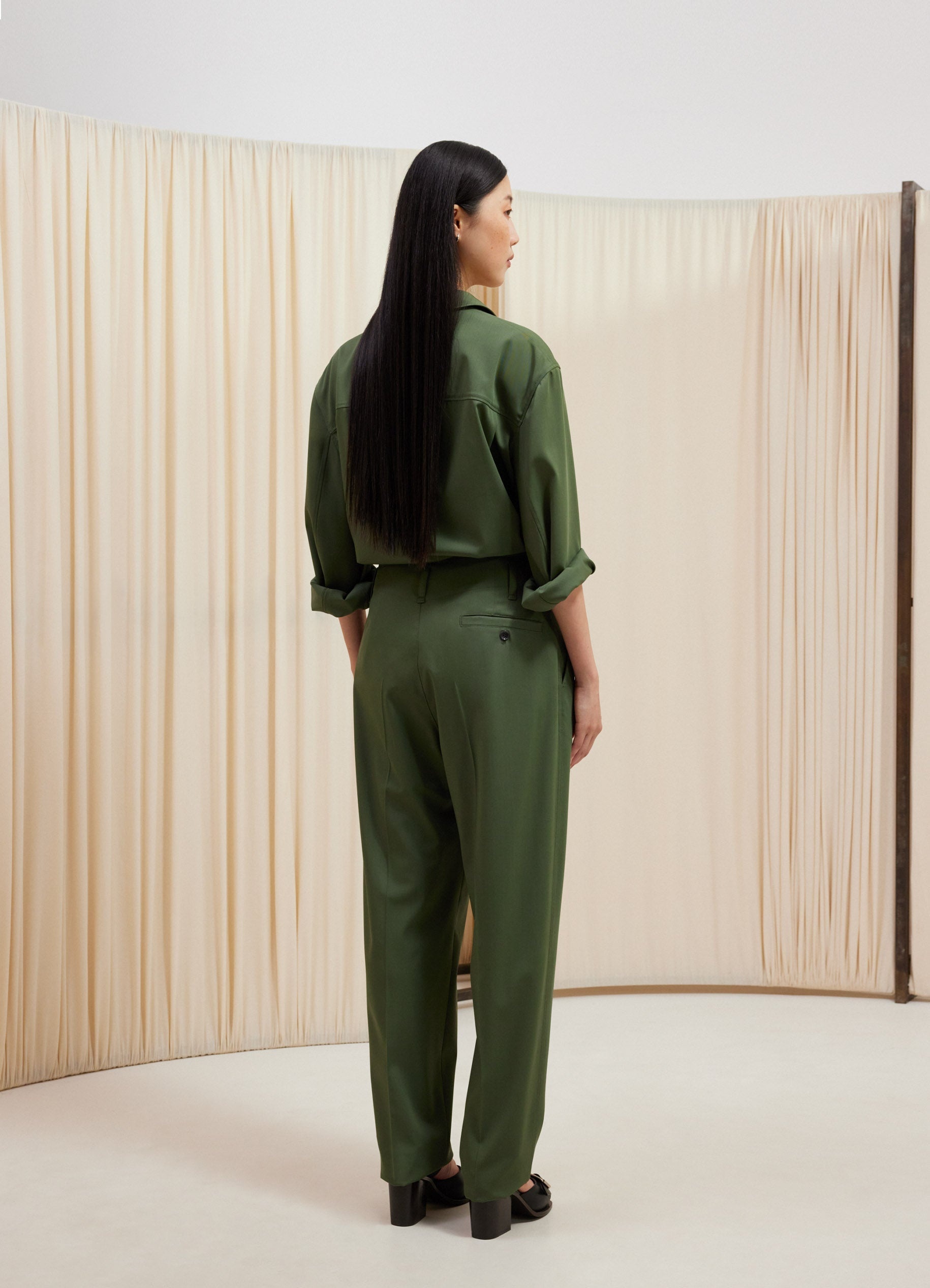 TAILORED PLEATED PANTS - 4