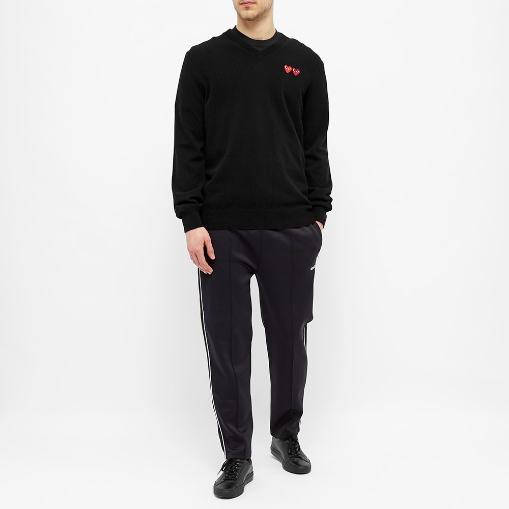 Comme des Garcons Play Double Heart V-Neck Jumper - 5