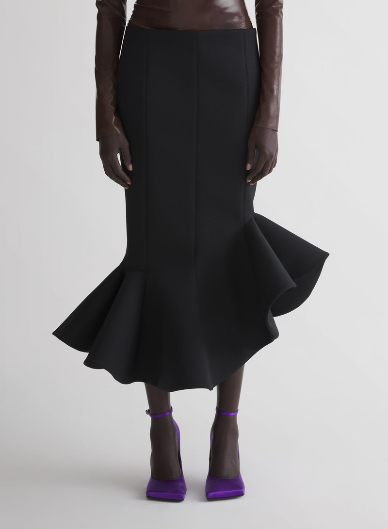 MUGLER black mermaid skirt outlook