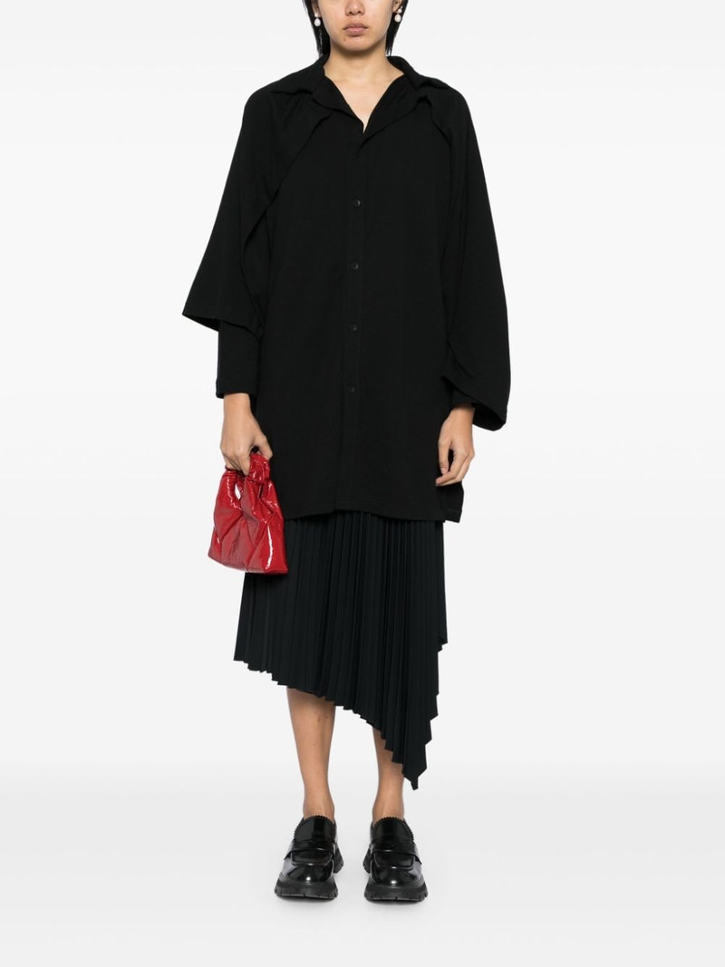 Yohji Yamamoto layered-design shirt outlook