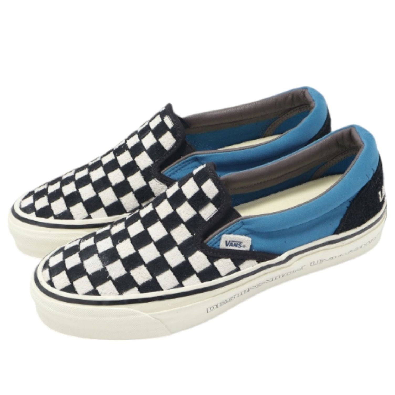 Vans x Liberaiders Classic Slip-On Reissue 98 LX 'Checkerboard Blue' VN0007PJ7Z2 - 3