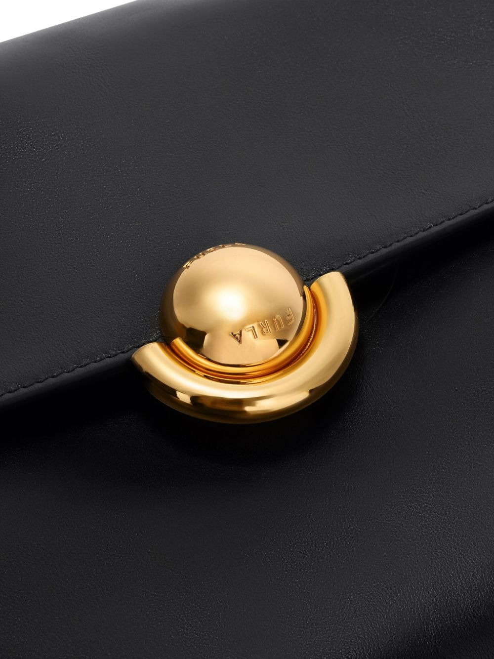 sfera-clasp leather shoulder bag - 4