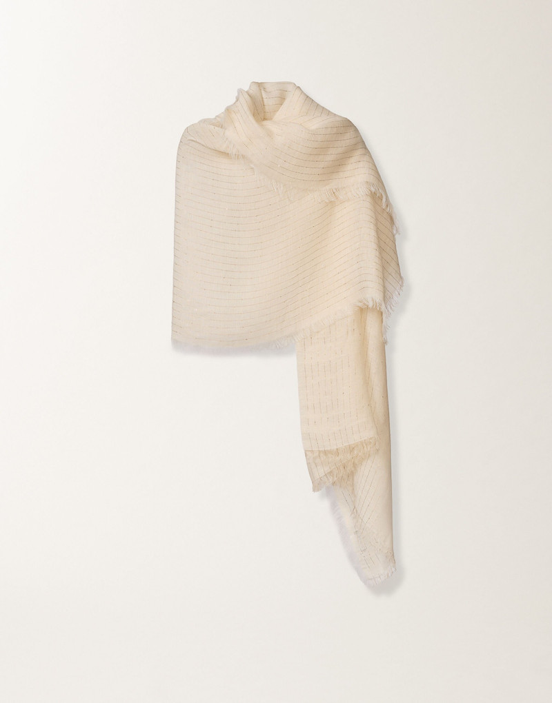 Linen stole with sequins 1